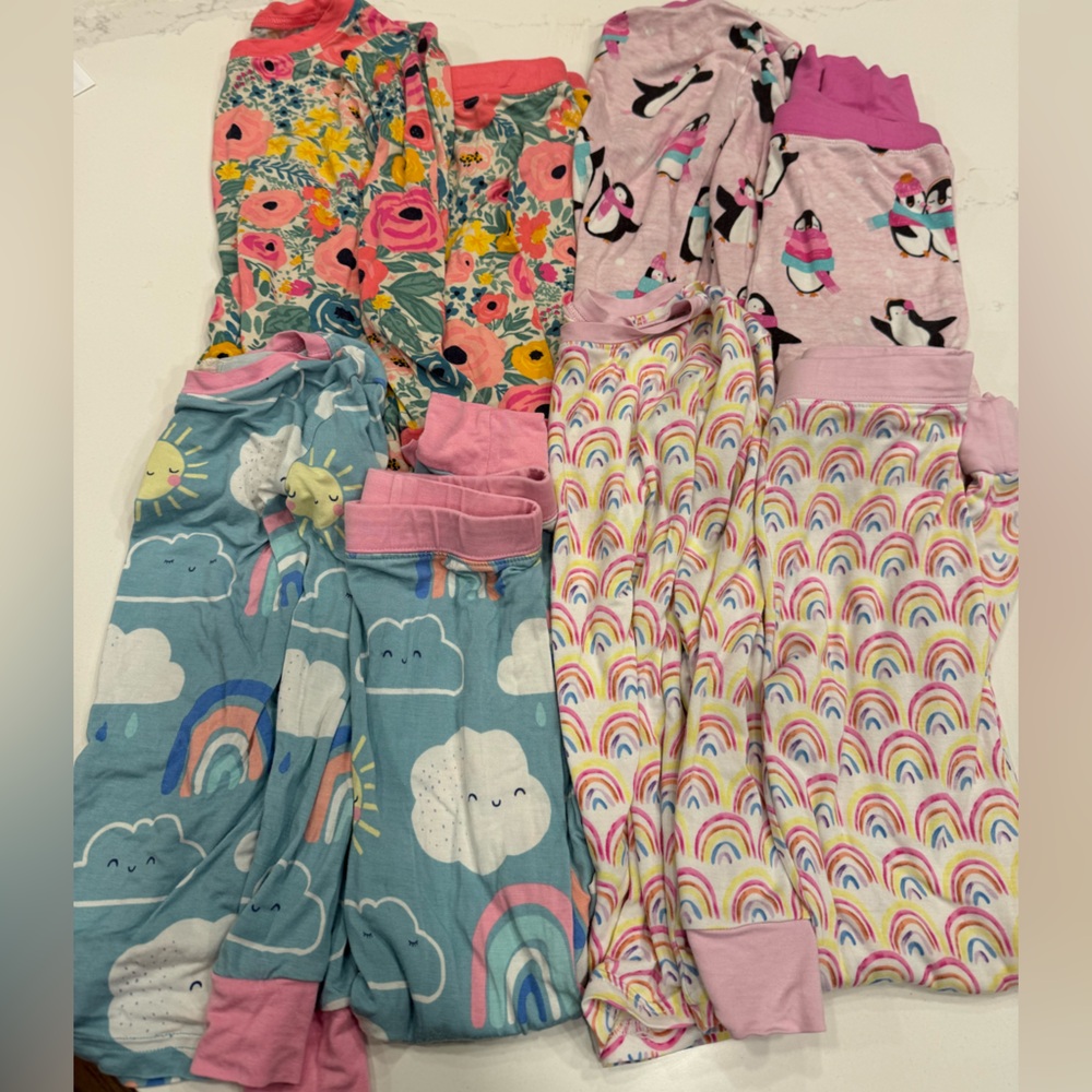 4T little sleepies long sleeve/long pants (4 pairs)